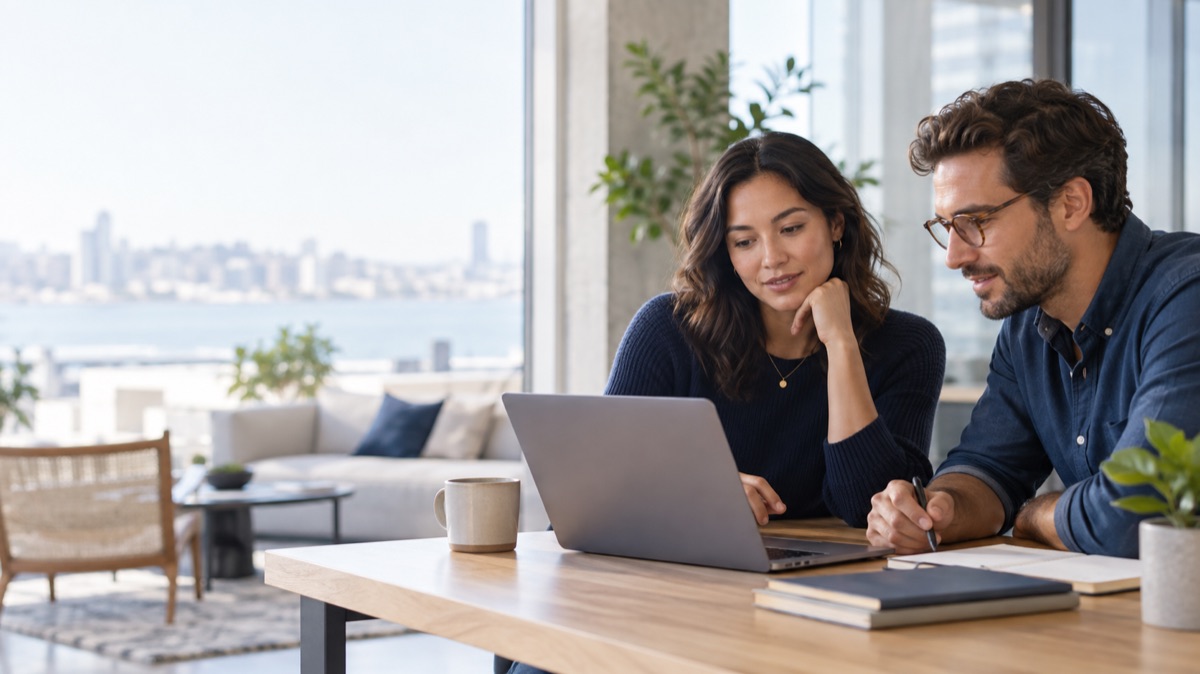 Customer Success colleagues reviewing a customer account